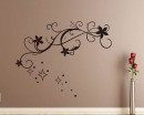 Star Floral Vine  Decals Modern Wall Art
